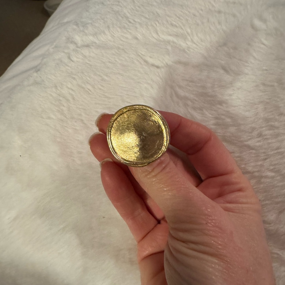 Gold Statement Ring - image 2